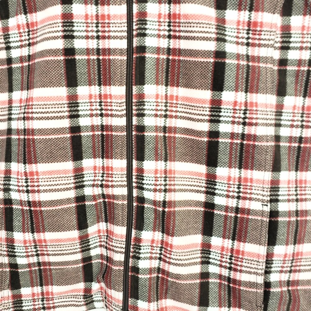 Riders by Lee Light-weight Plaid Fleece Vest Size Large - Picture 4 of 8